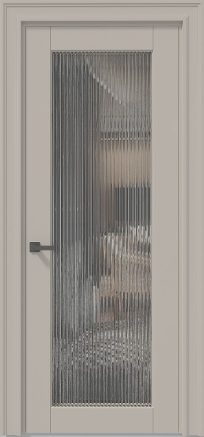 Межкомнатная дверь DL 715 капучино эмаль, остекленная